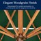 Best Choice Products Woodgrain Pattern 10ft 3-Tier Solar Patio Umbrella w/ 24 LED Lights, Tilt